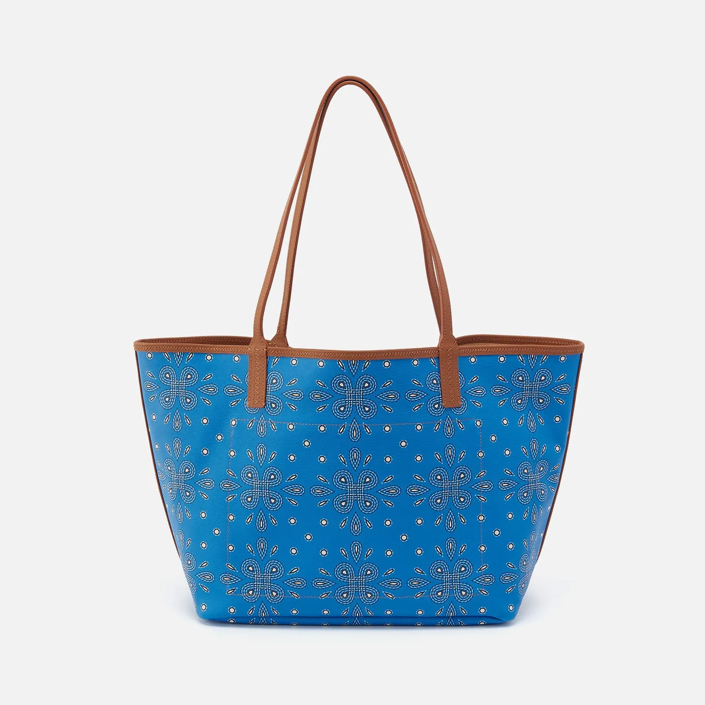 All That Tote In Coated Canvas - Blue Journey Bandana