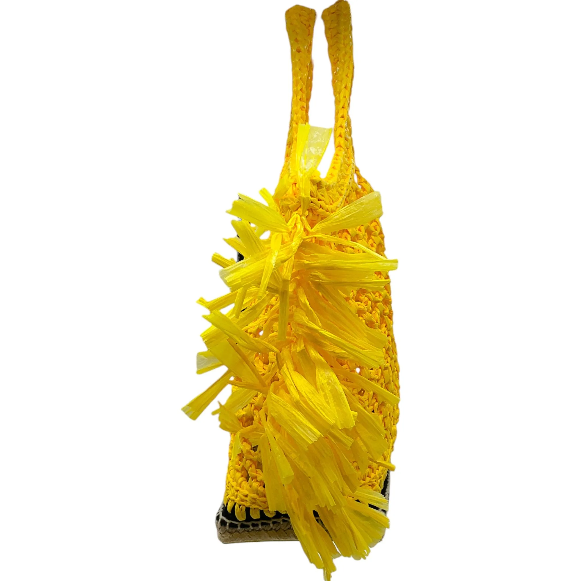 Altuzarra Yellow Espadrille Tote