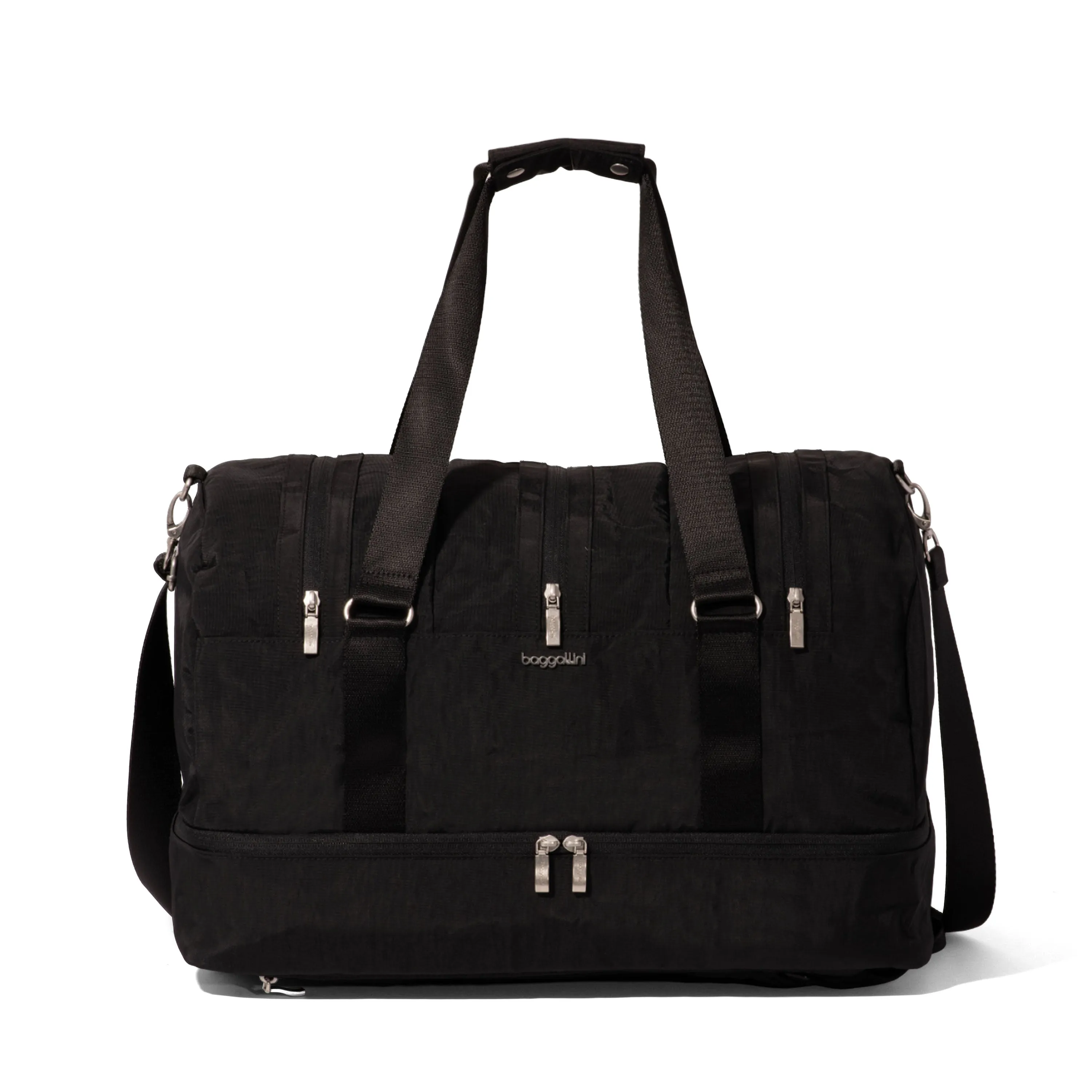 baggallini MultiZip Convertible Duffel Bag Backpack