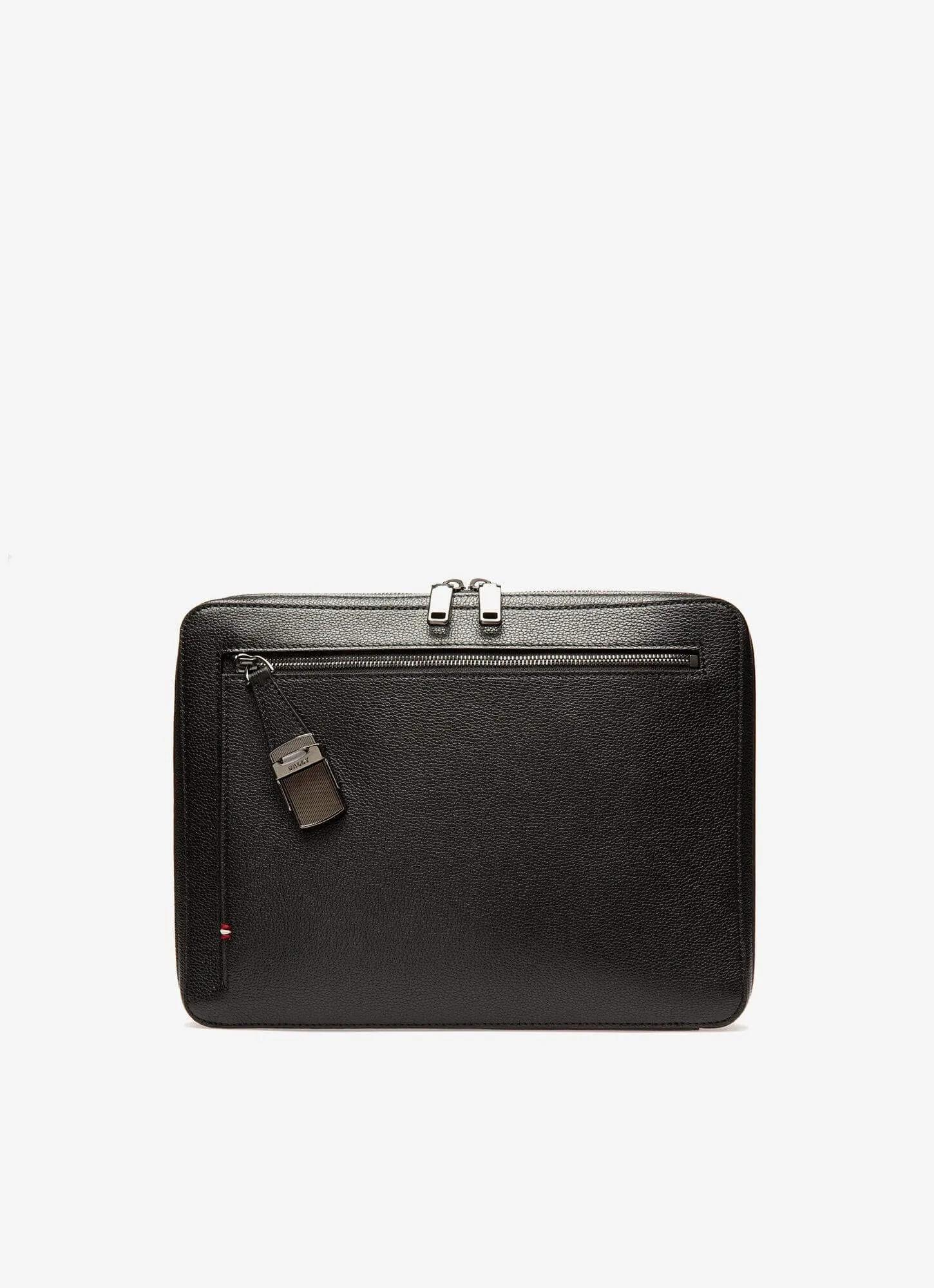Bally Gabher Men's 6230945 Black Leather Handbag
