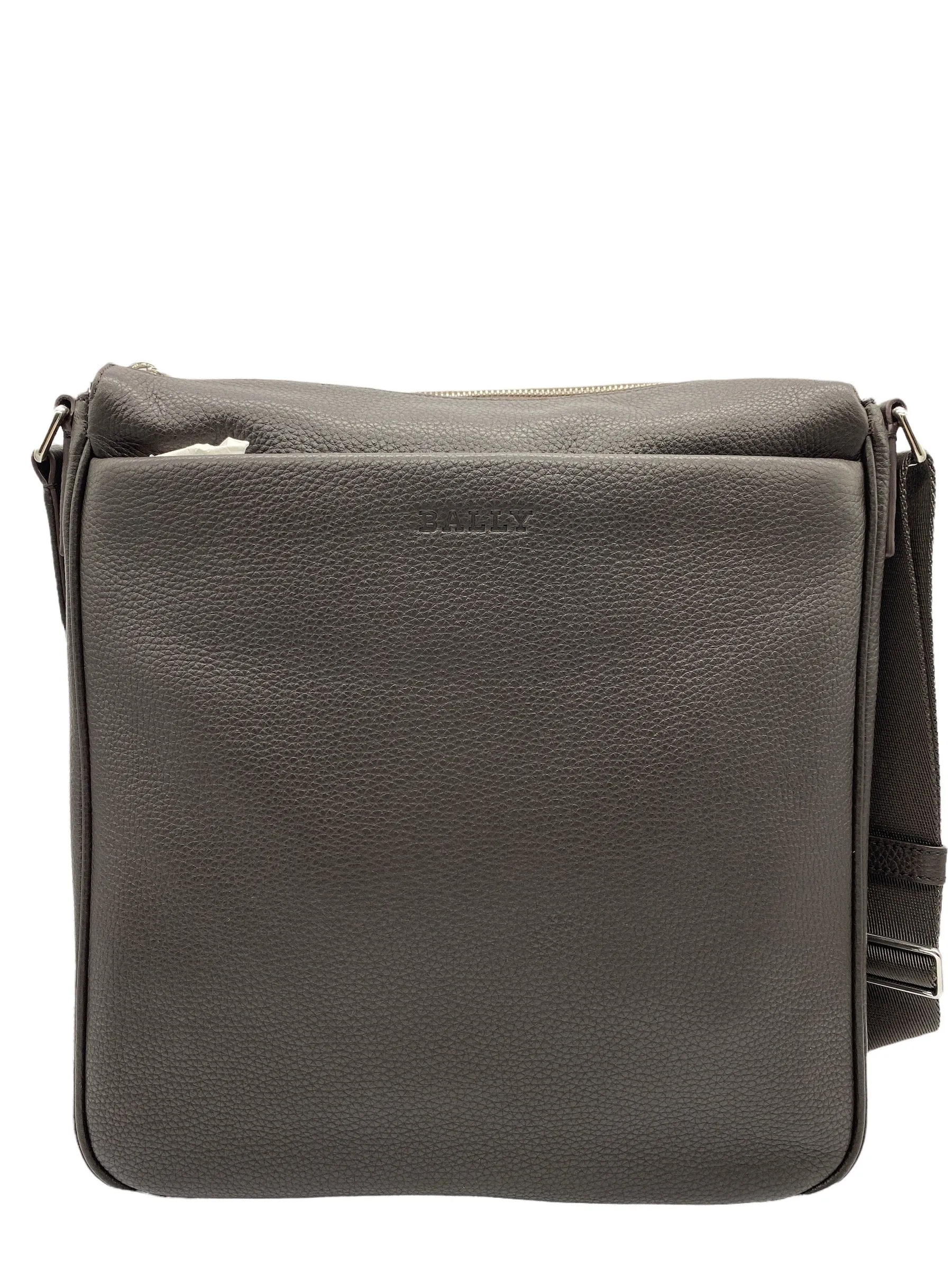 Bally Miston Men's 6216297 Coffee Leather Cross Body Bag