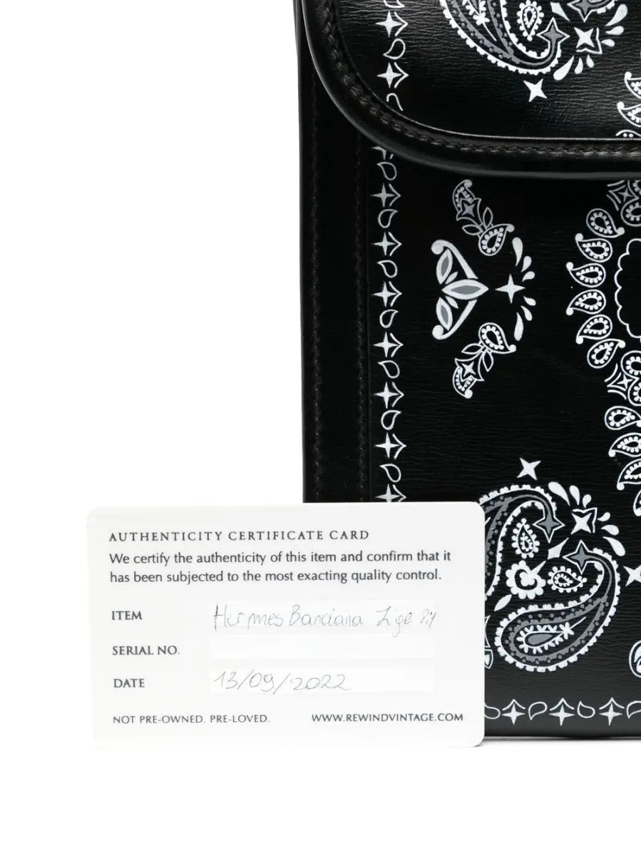 Black Hand-Painted Bandana Jige Clutch