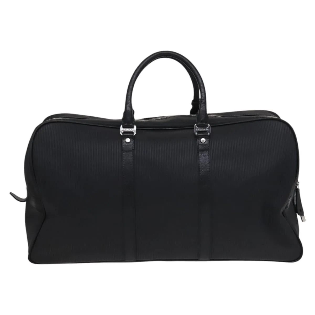 Bulgari Logo Mania Canvas Travel Bag (Pre-Owned)