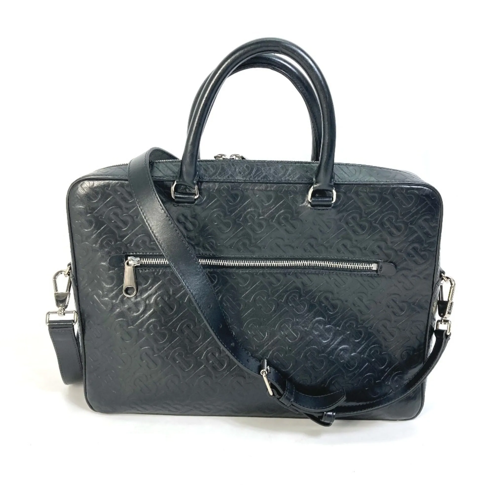 Burberry  Leather Handbag Shoulder Bag (Pre-Owned)