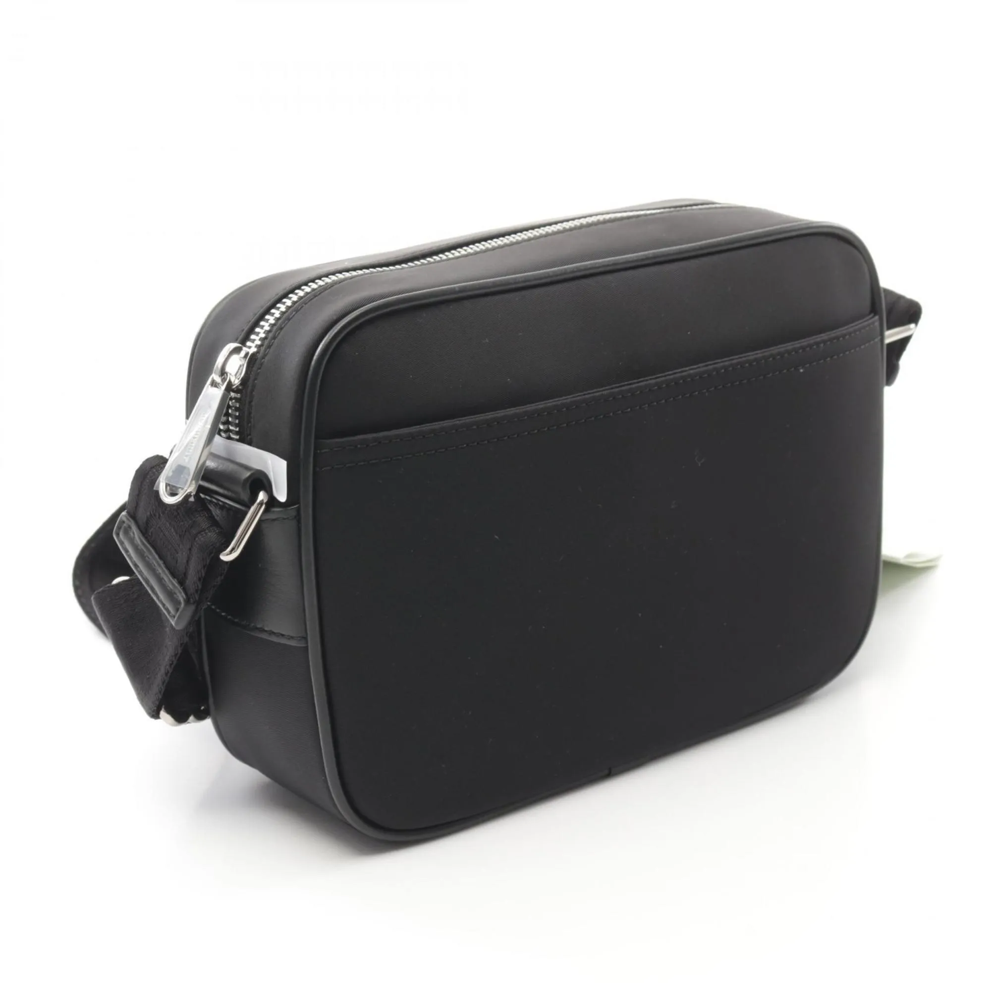 Burberry Nylon Leather Shoulder Bag (Pre-Owned)