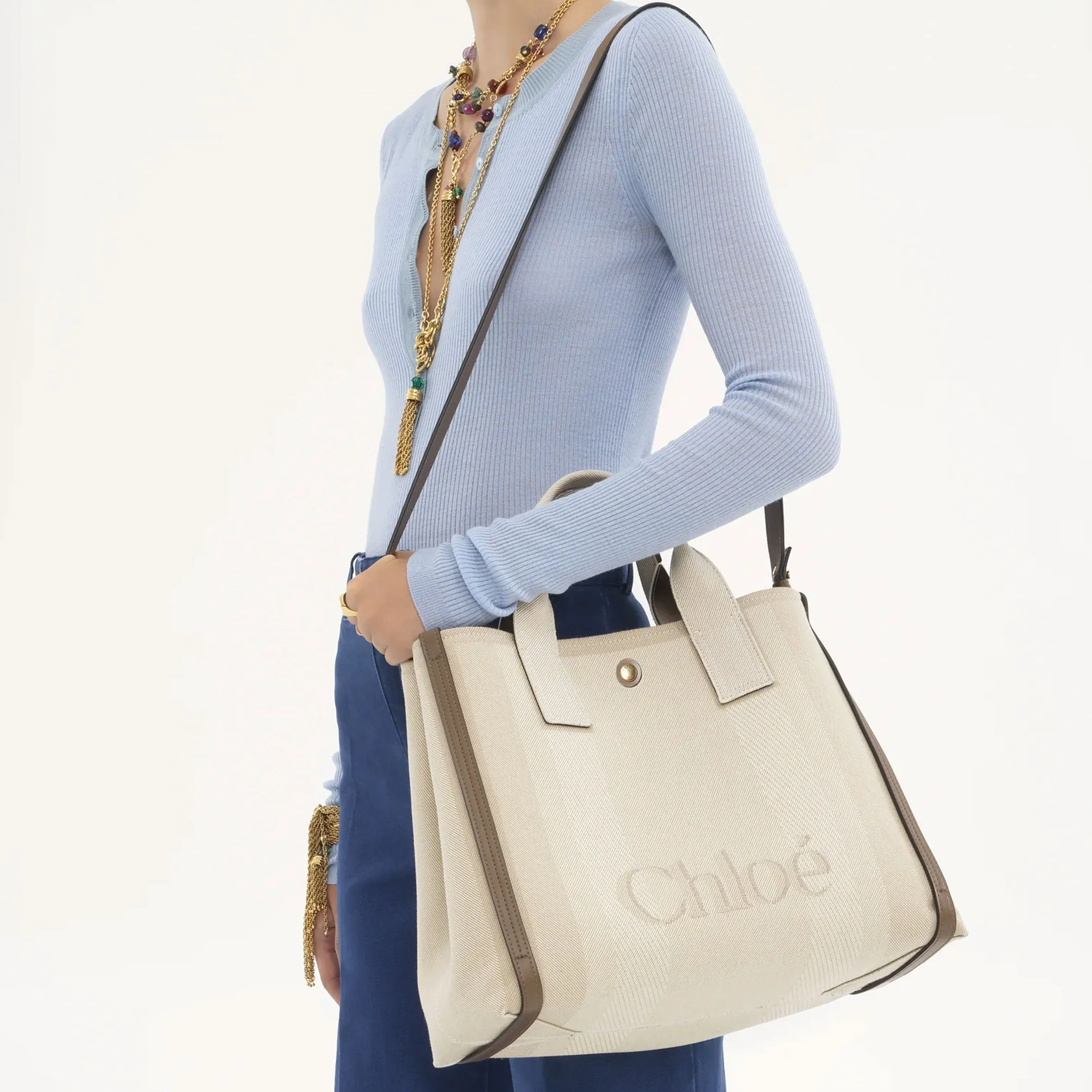 Canvas Carry Tote, Vegetal Beige