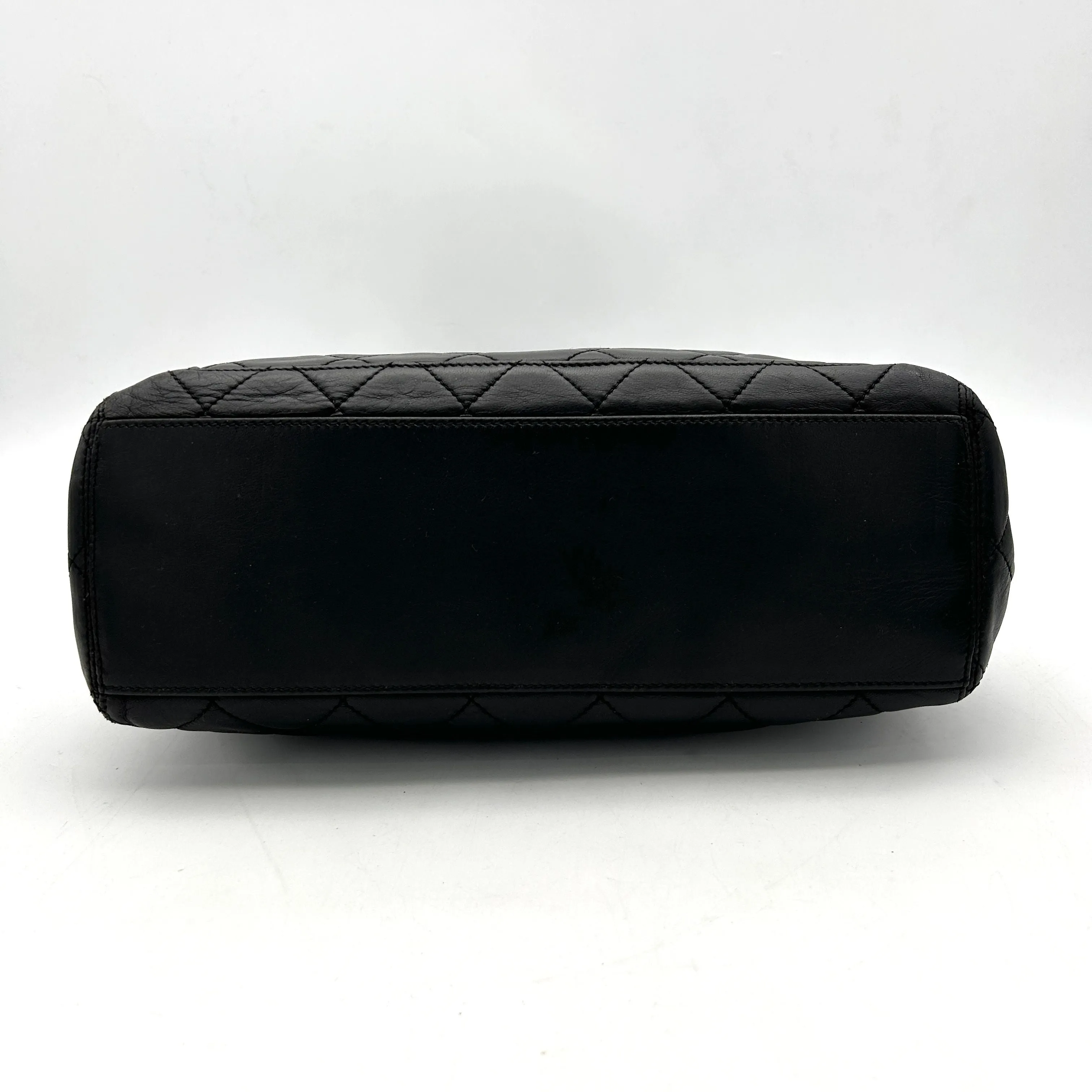 Chanel Vintage Quilted CC Pocket Tote - Black Totes, Handbags ch9993vf