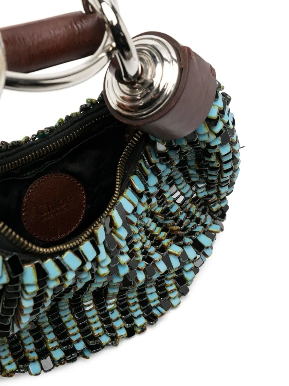 Chlo?? Half Moon Bracelet Bag Glass Beaded