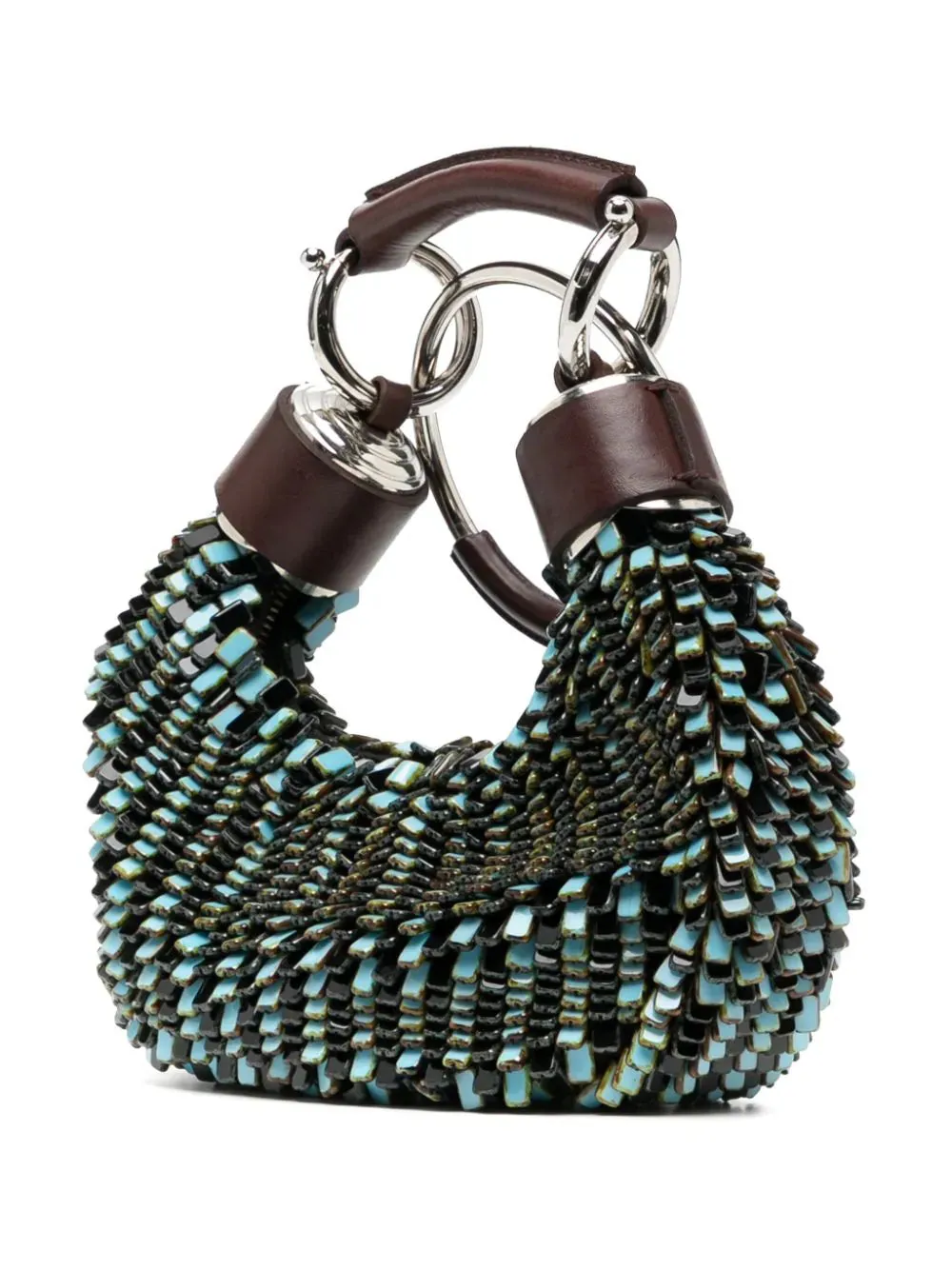 Chlo?? Half Moon Bracelet Bag Glass Beaded