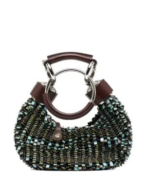 Chlo?? Half Moon Bracelet Bag Glass Beaded