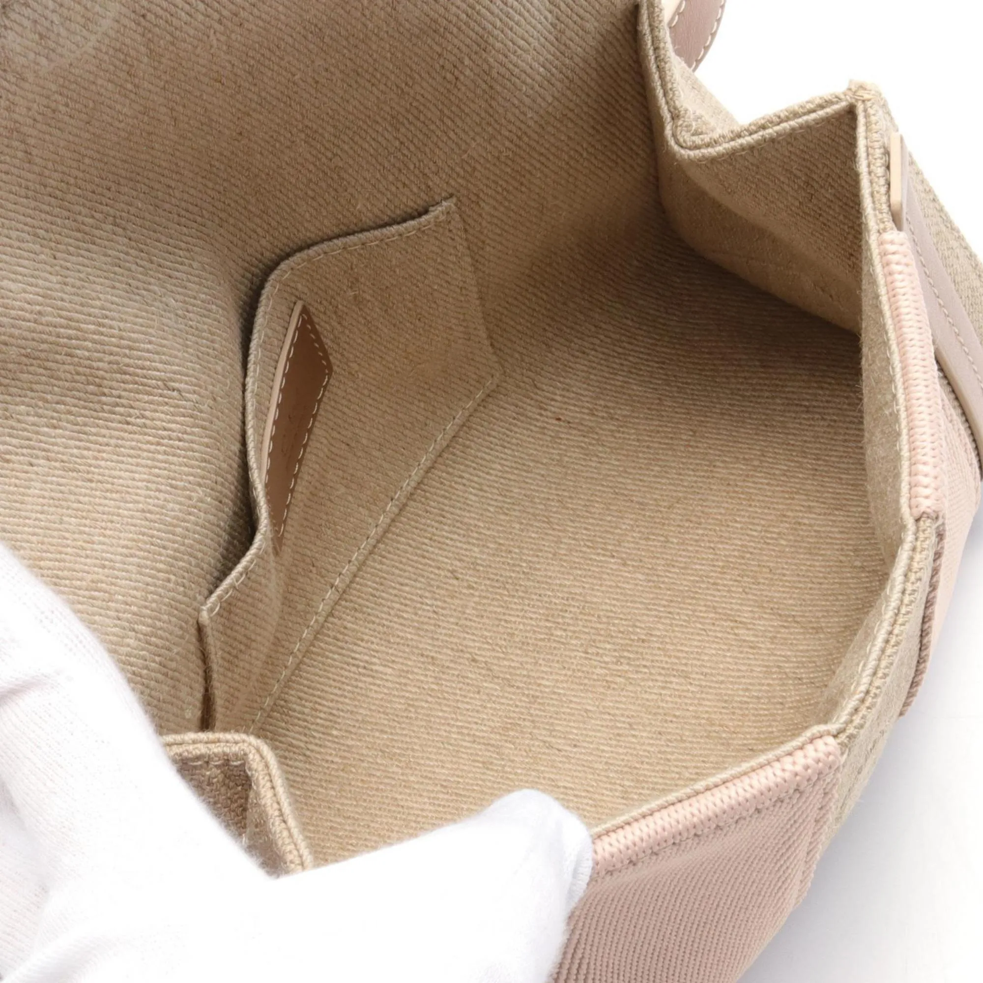 Chlo pink Canvas Leather Fanny Pack (Pre-Owned)