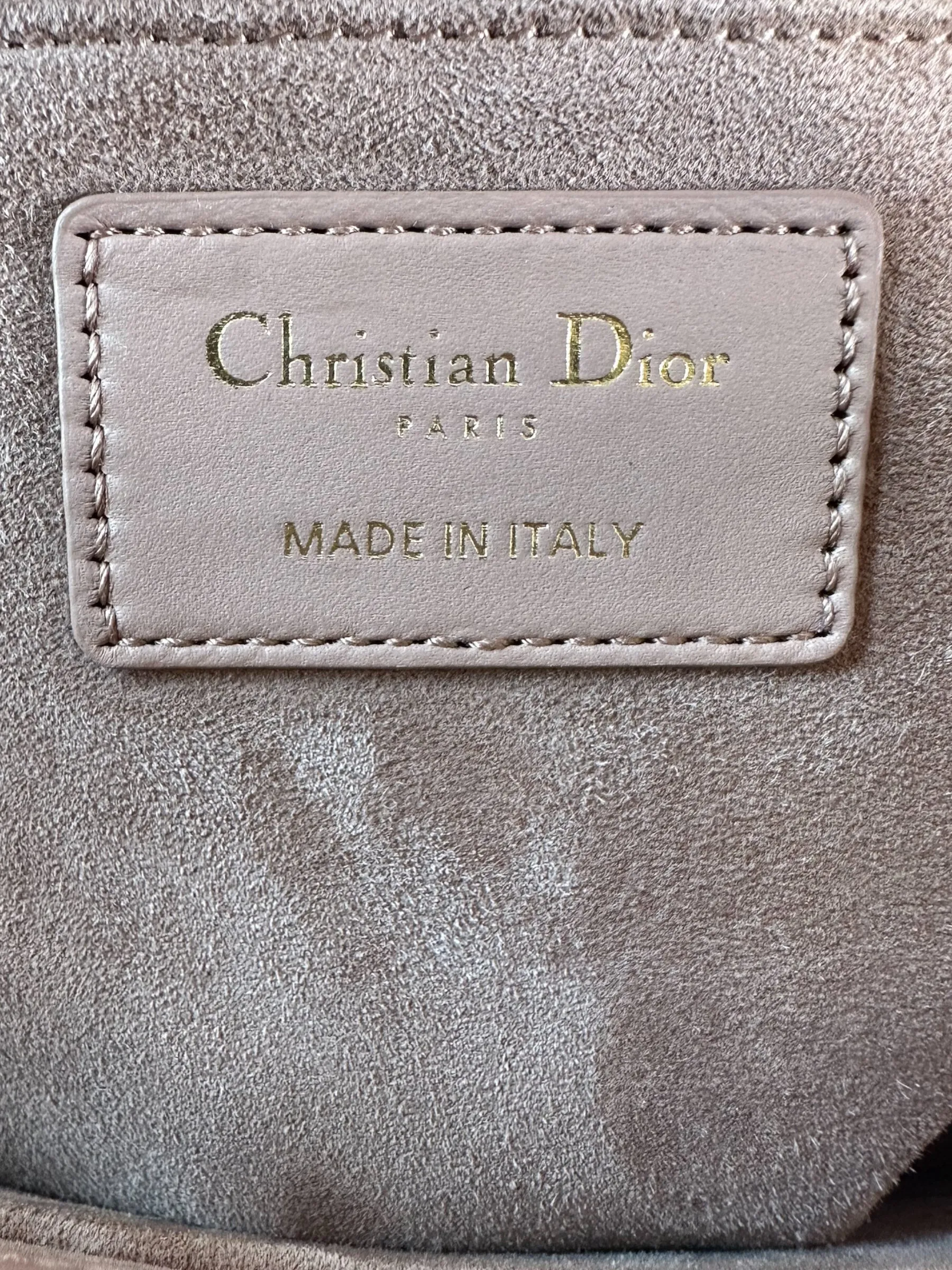 Christian Dior Blush Calfskin Leather Ultramatte Large Lady Dior