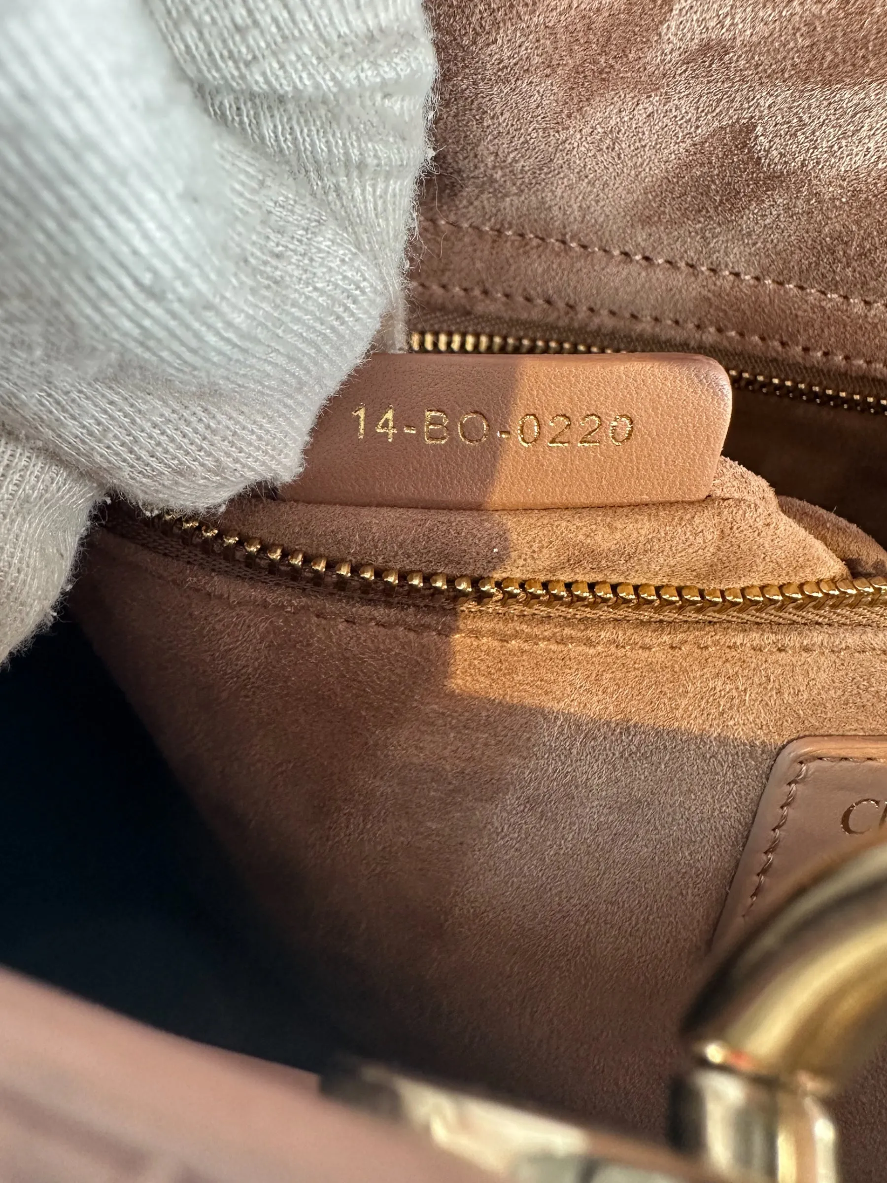 Christian Dior Blush Calfskin Leather Ultramatte Large Lady Dior