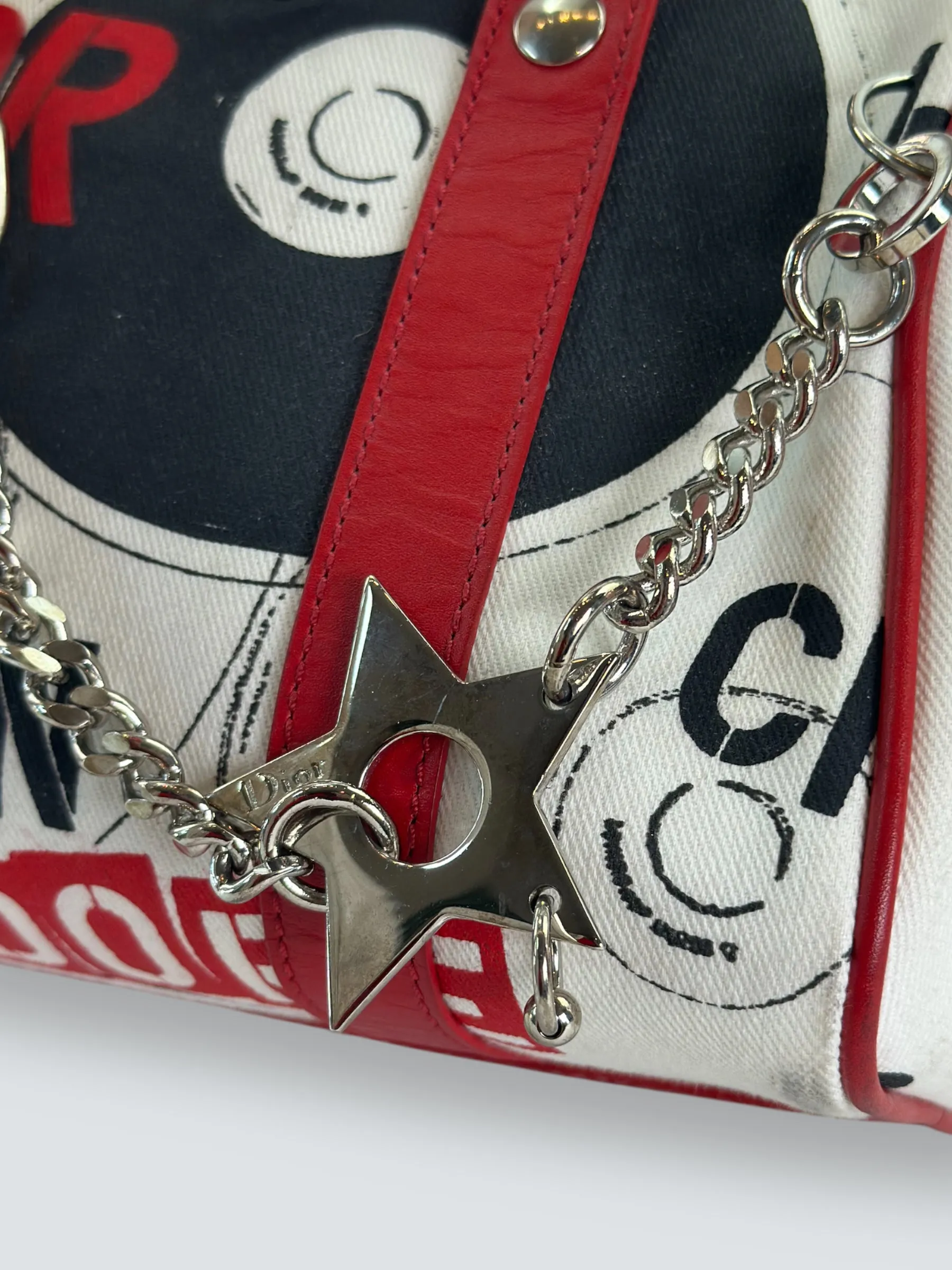 Christian Dior Hardcore Pierced Boston Small Tote