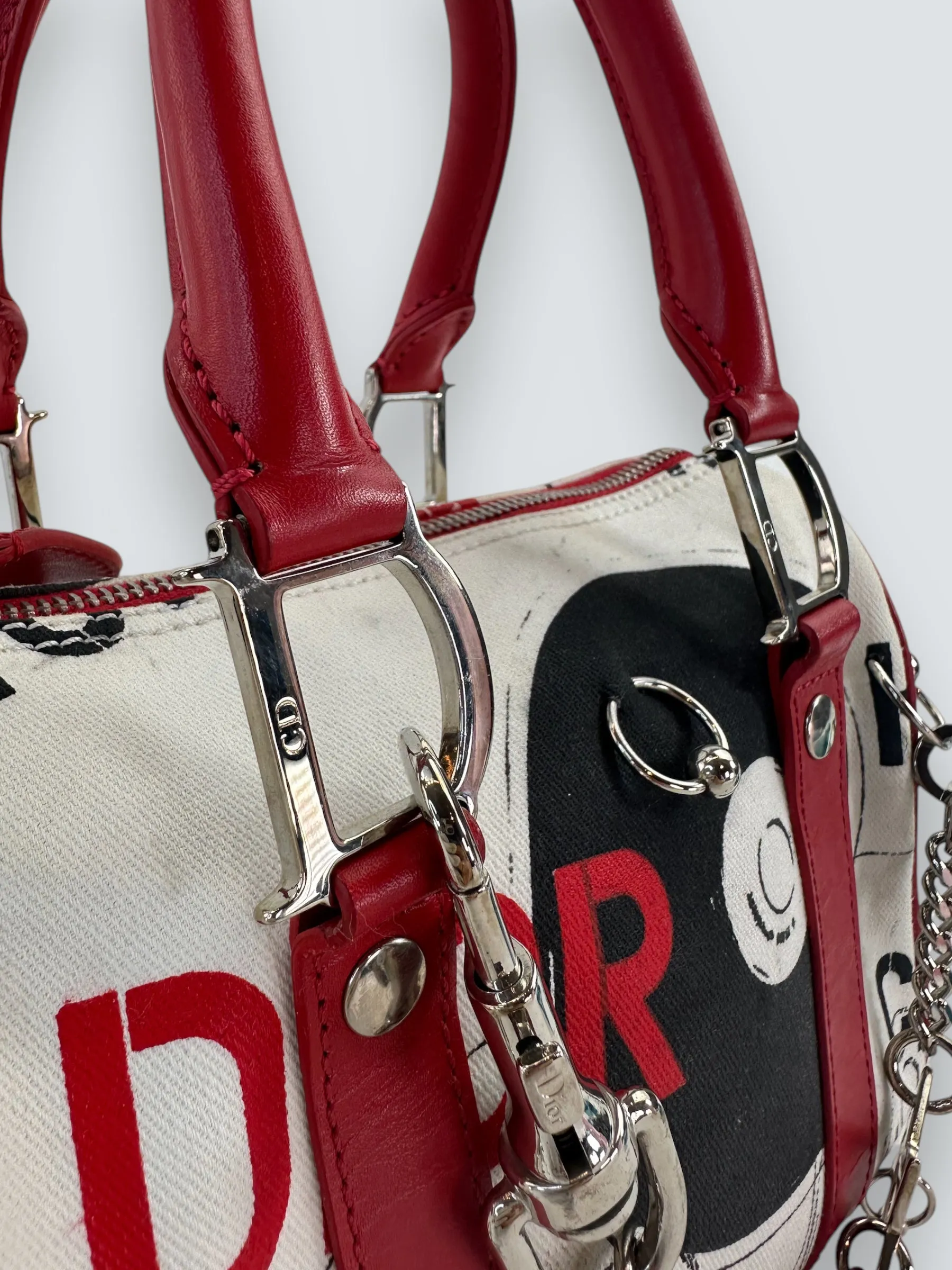Christian Dior Hardcore Pierced Boston Small Tote