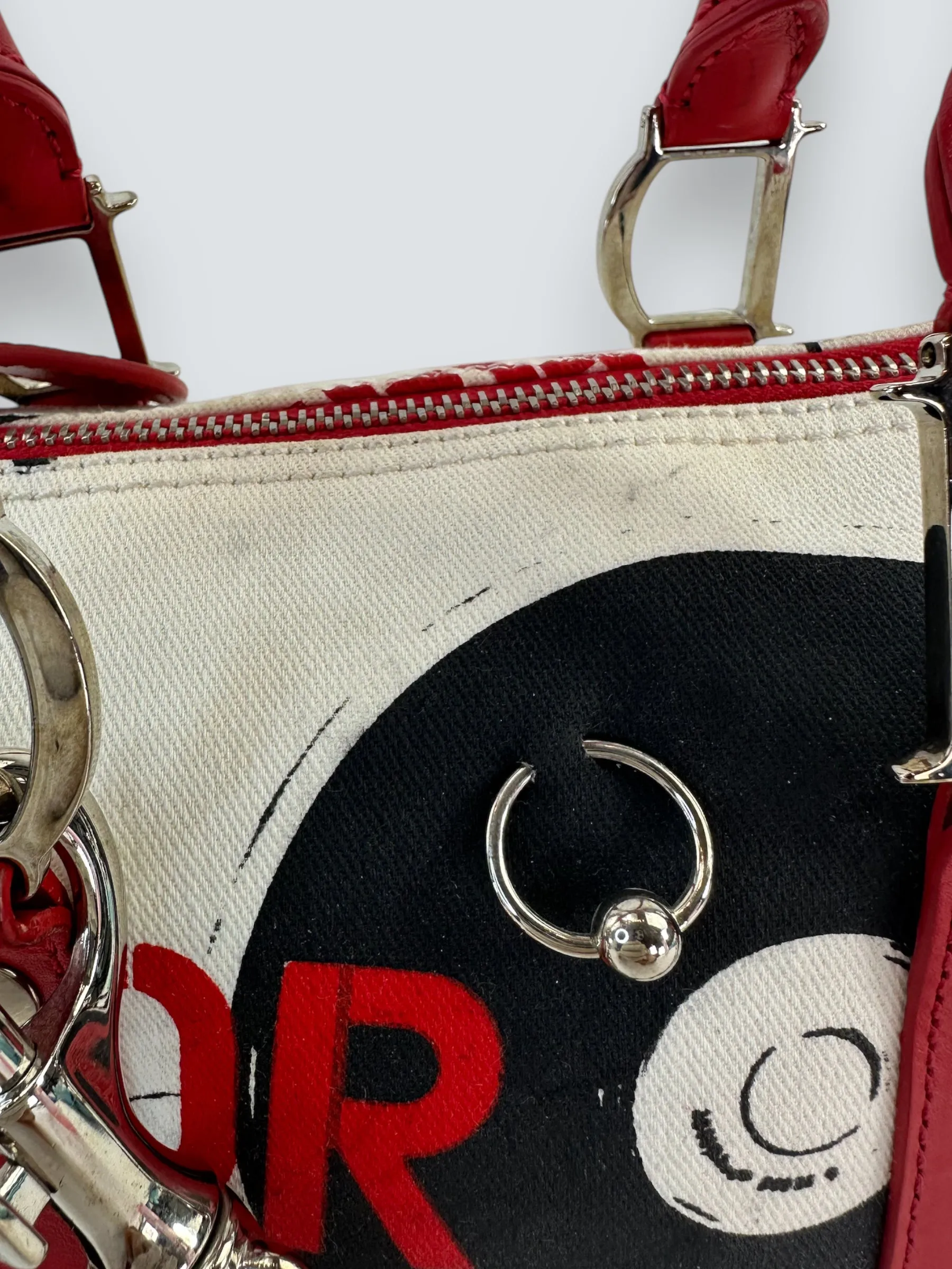 Christian Dior Hardcore Pierced Boston Small Tote
