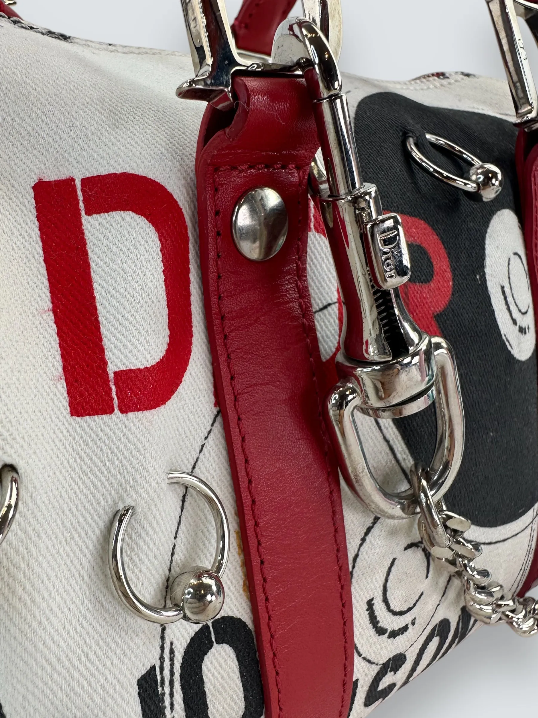 Christian Dior Hardcore Pierced Boston Small Tote