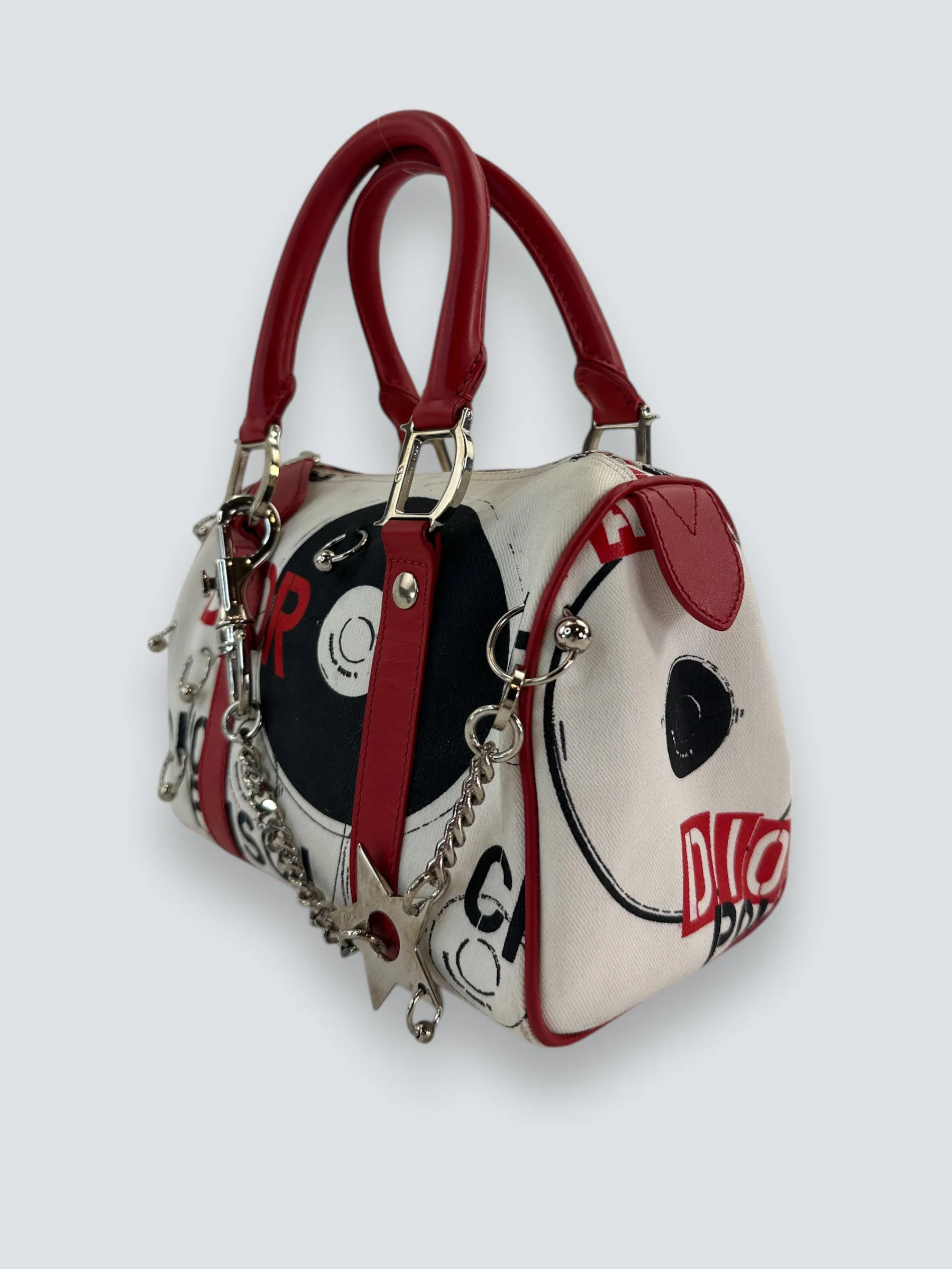 Christian Dior Hardcore Pierced Boston Small Tote