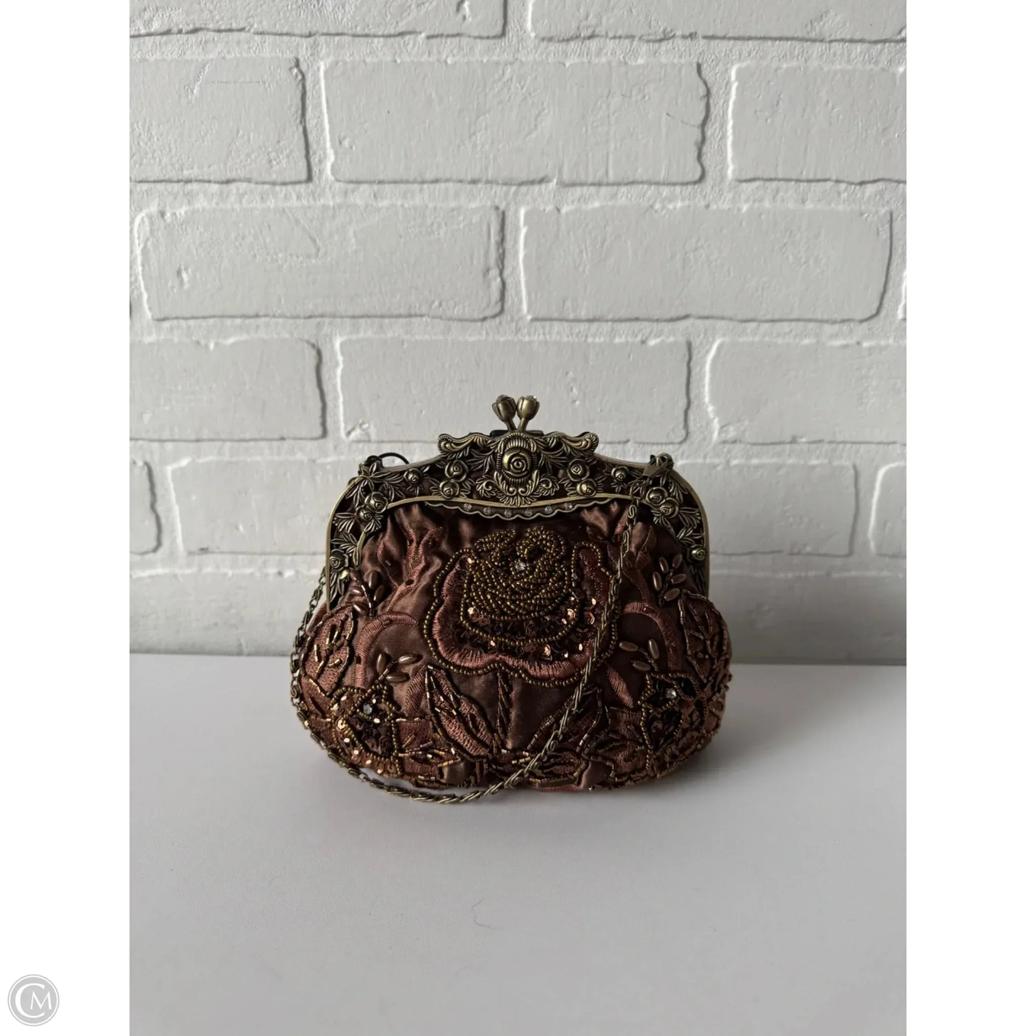Clutch By VINTAGE BEJEWELED KISS LOCK VINTAGE, Size: Small