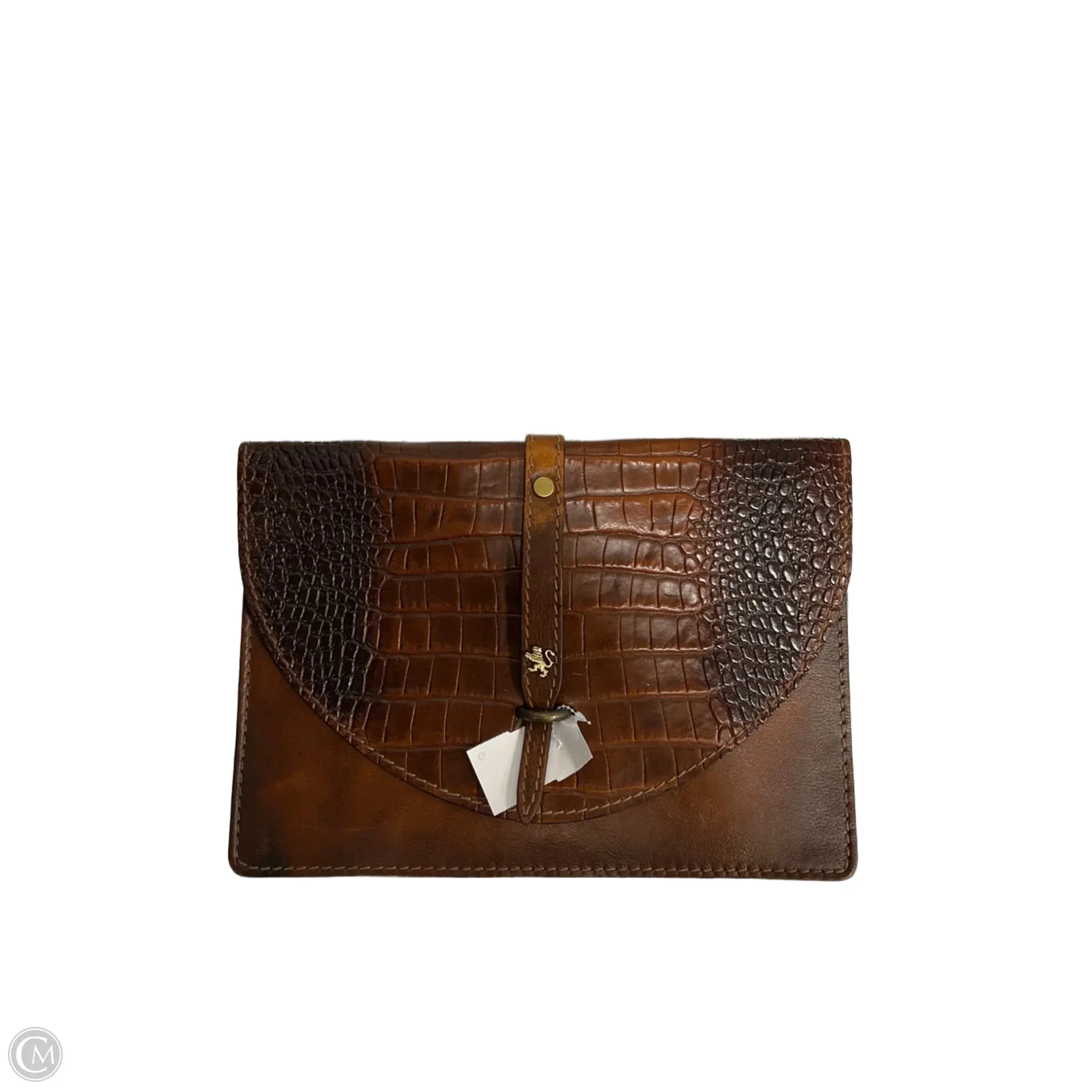 Clutch Leather By Clothes Mentor, Size: Medium