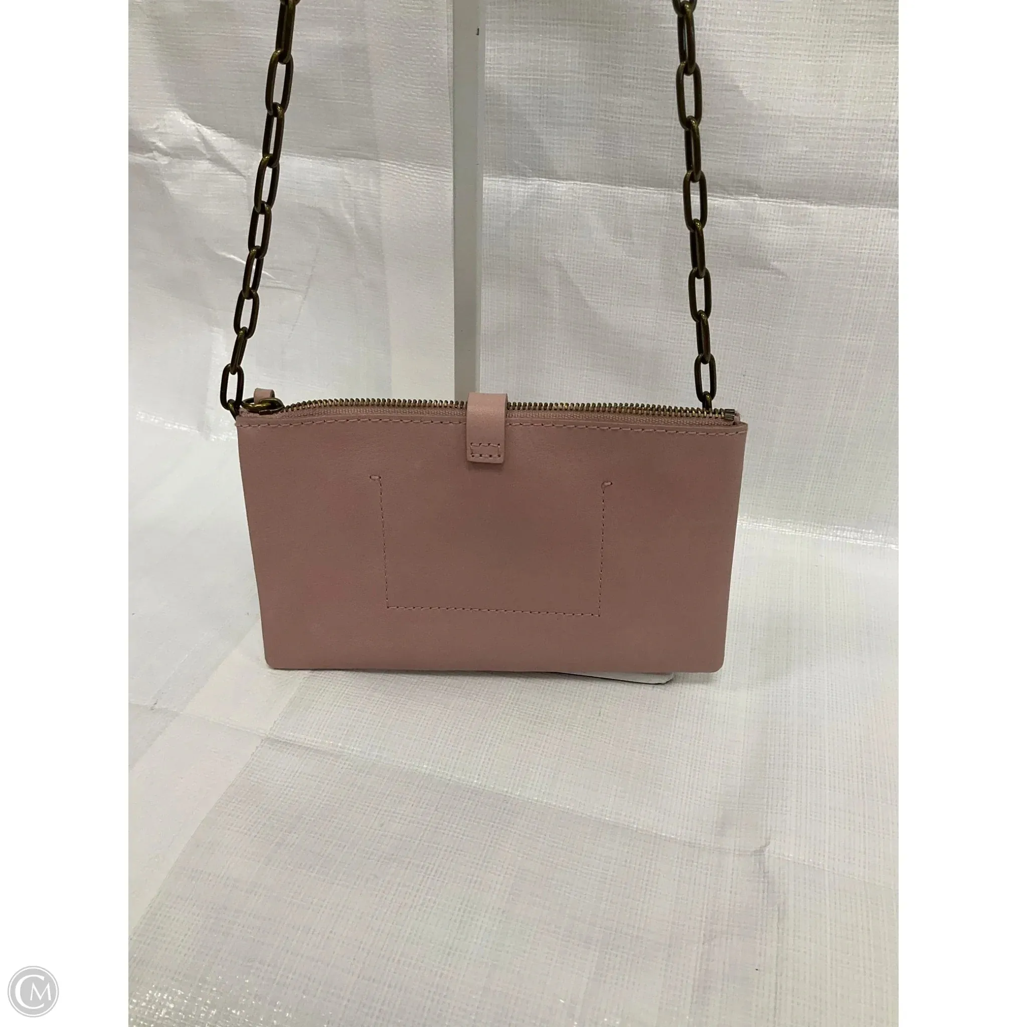 Clutch Leather By Madewell, Size: Small