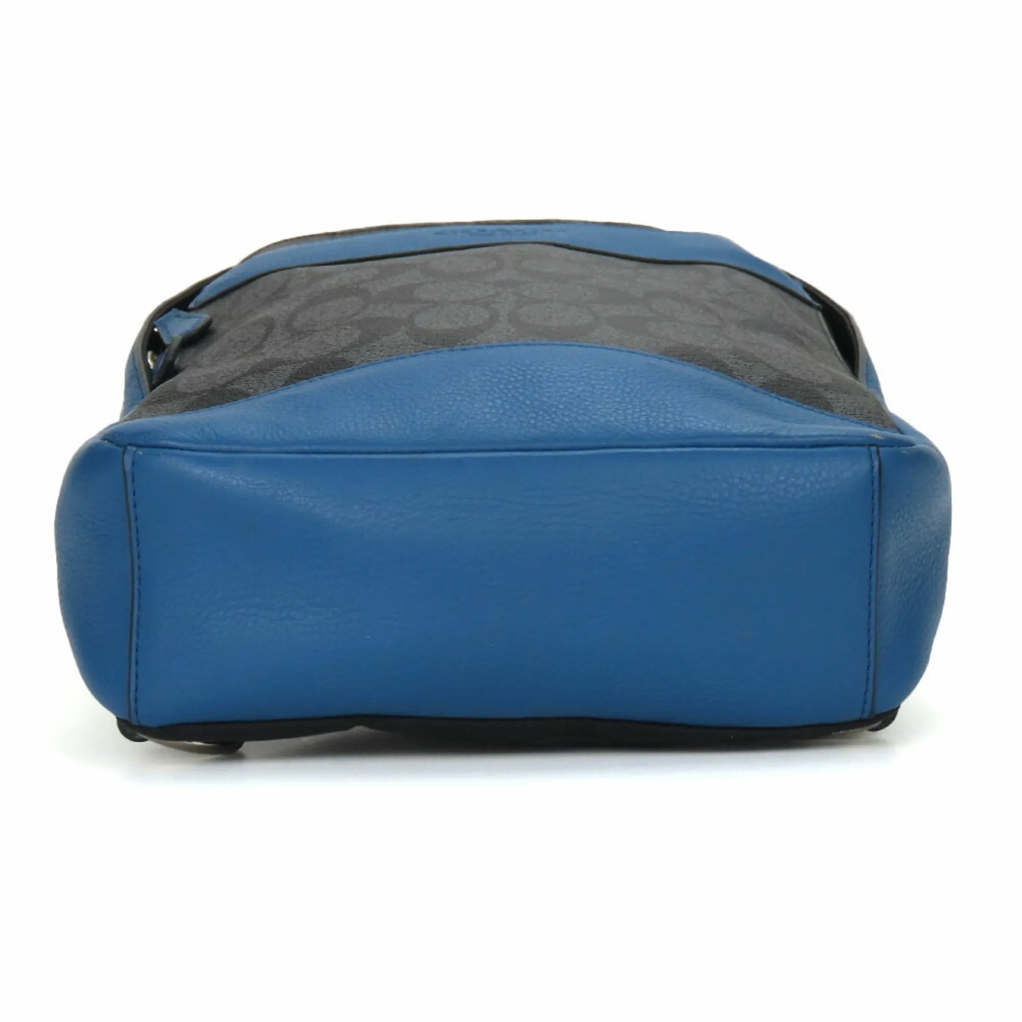 Coach blue Leather Pvc Shoulder Bag Sling Bag (Pre-Owned)