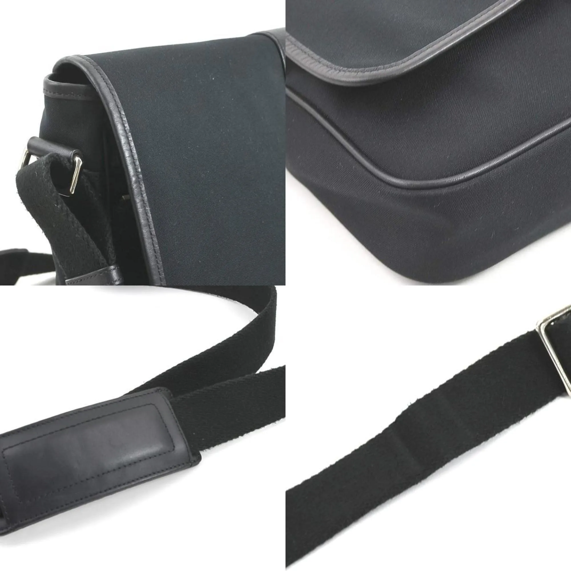 Coach  Canvas Leather Shoulder Bag (Pre-Owned)