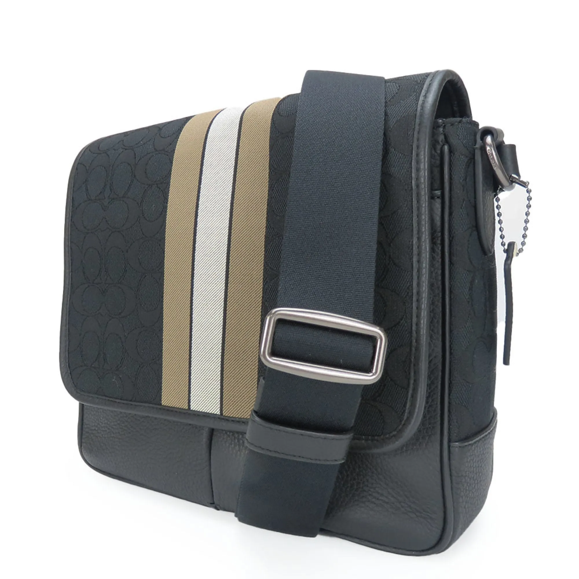 Coach Canvas Leather Shoulder Bag (Pre-Owned)