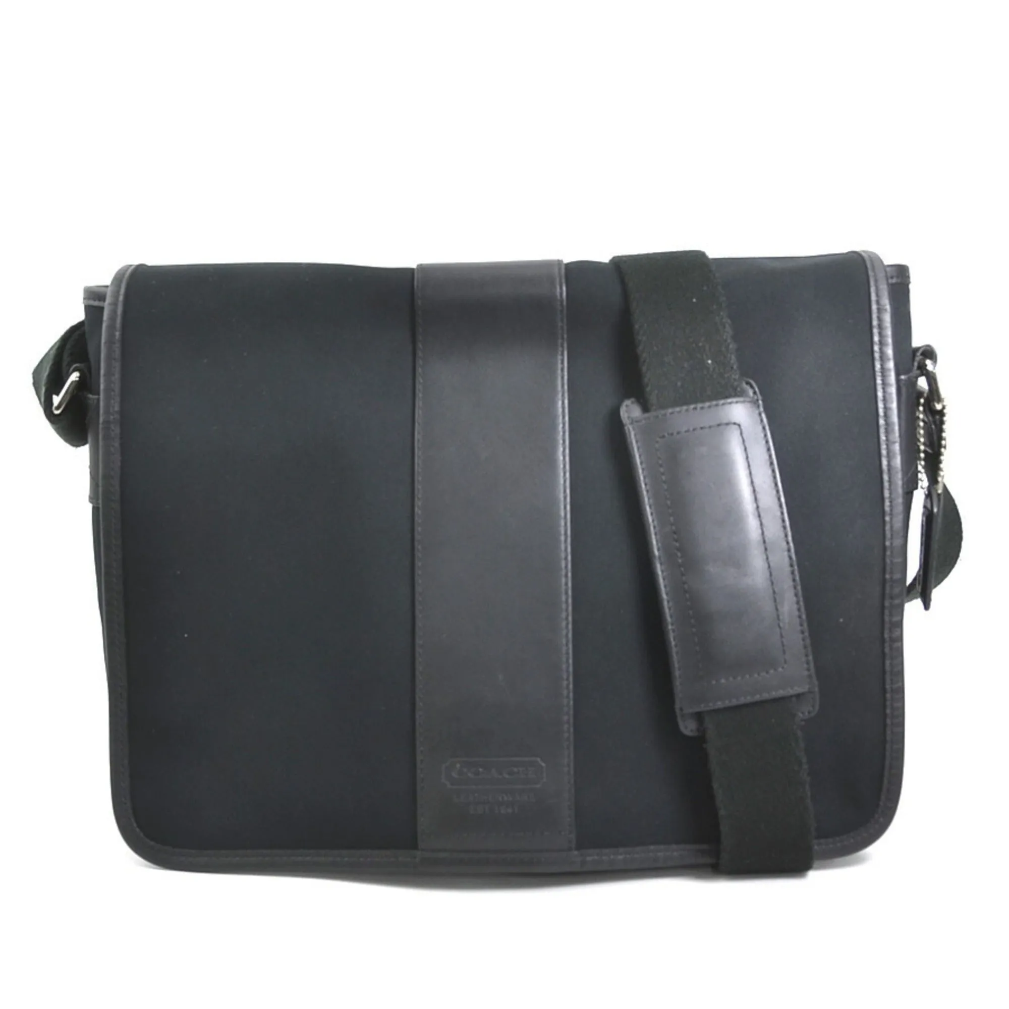 Coach  Canvas Leather Shoulder Bag (Pre-Owned)