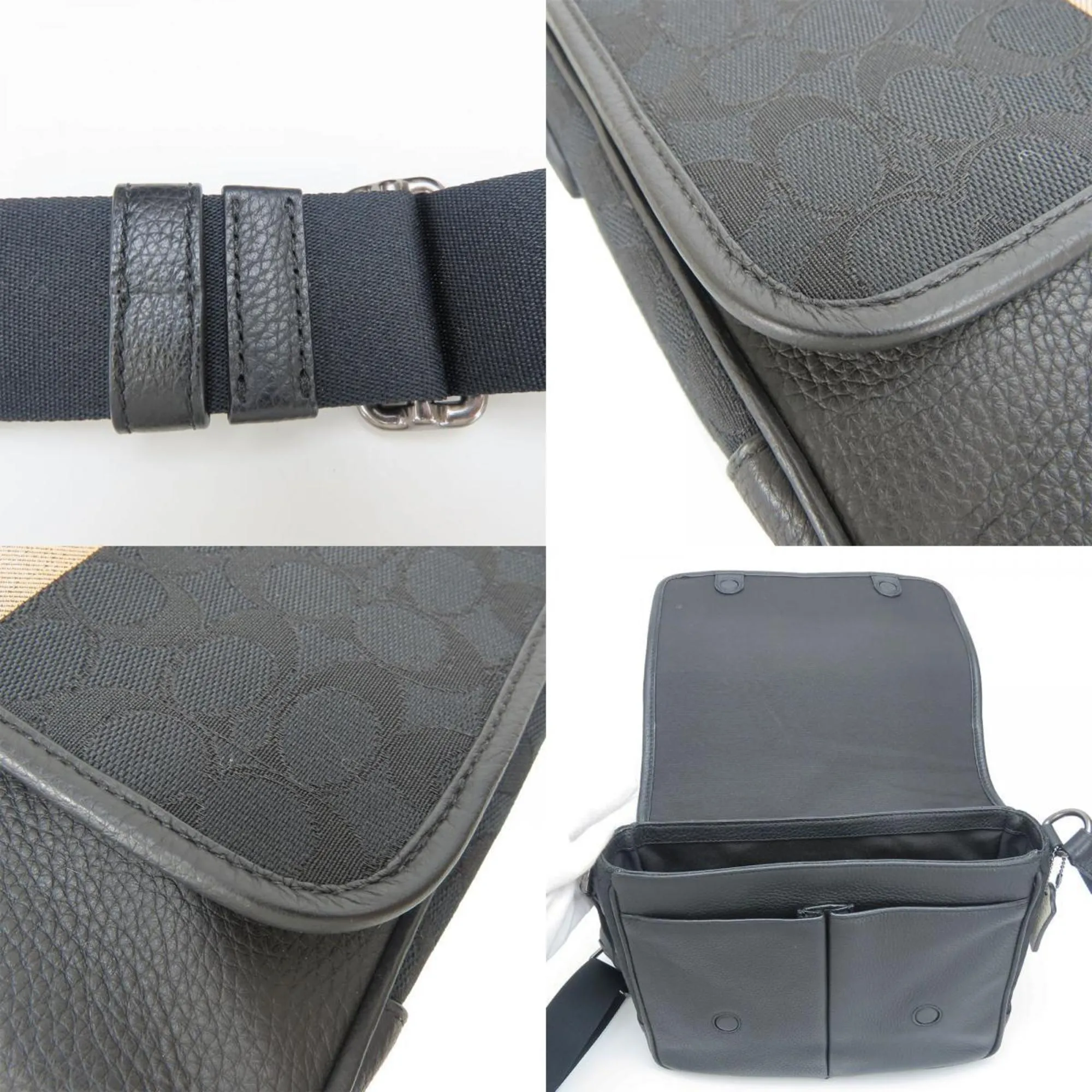 Coach Canvas Leather Shoulder Bag (Pre-Owned)
