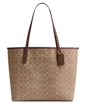 Coach City Tote Bag In Signature Canvas