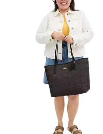 Coach City Tote Bag In Signature Canvas