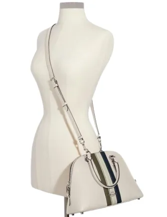 Coach Katy Satchel With Varsity Stripe