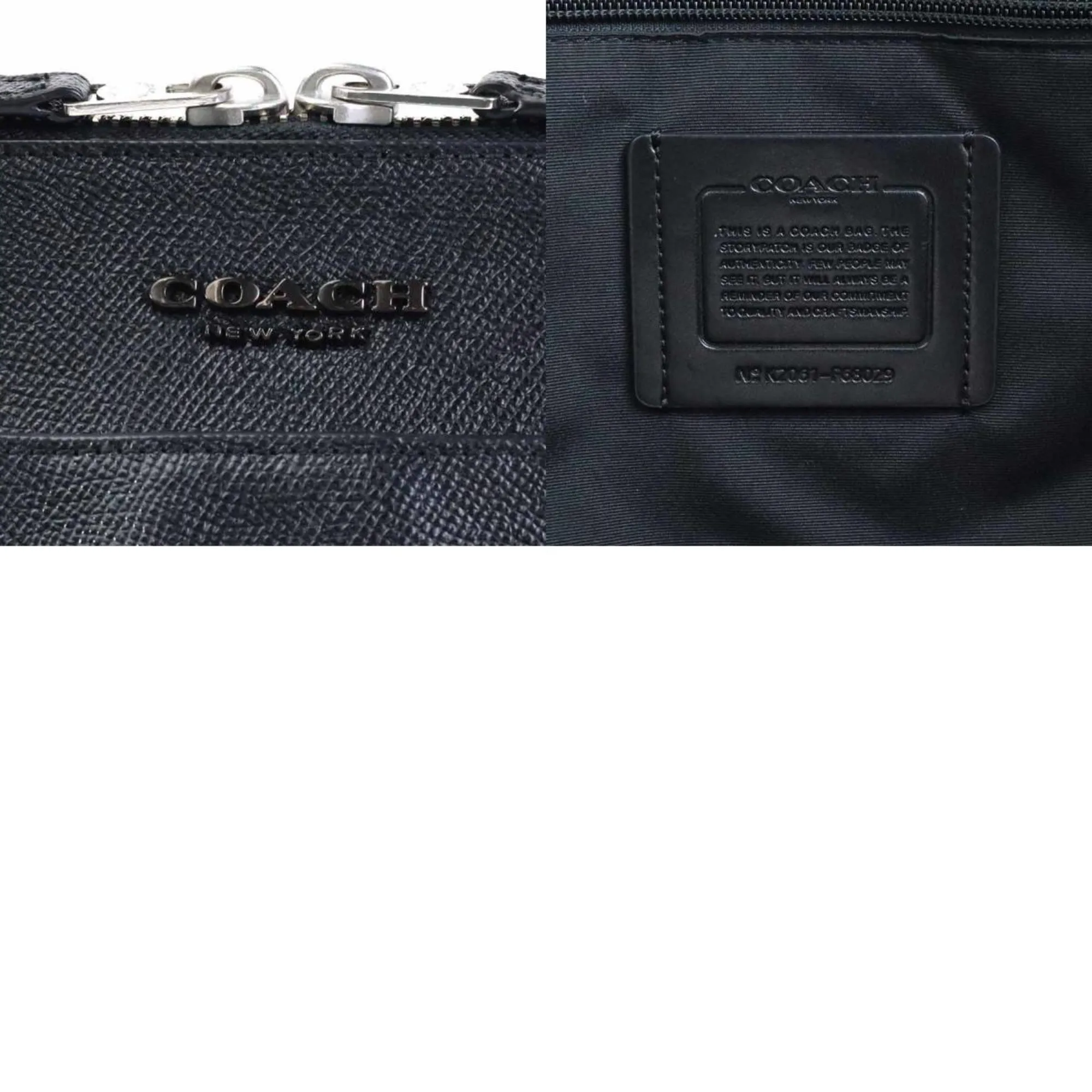 Coach Leather Handbag Shoulder Bag (Pre-Owned)