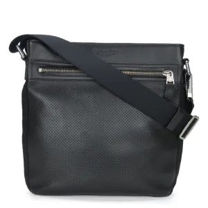 Coach Leather Nylon Shoulder Bag (Pre-Owned)