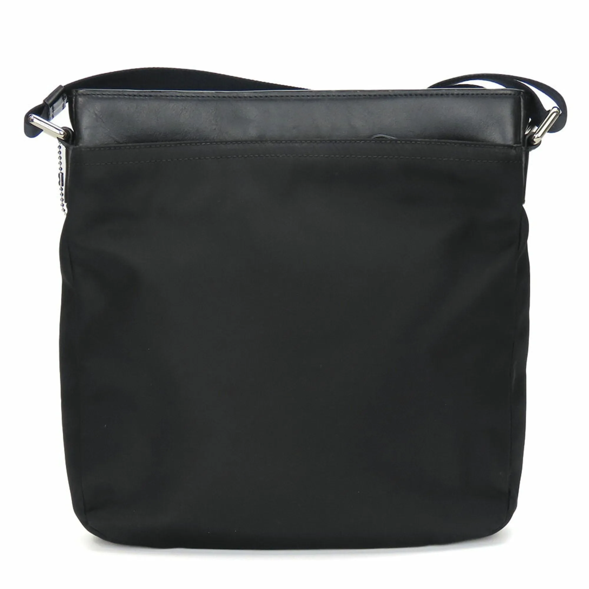 Coach Leather Nylon Shoulder Bag (Pre-Owned)