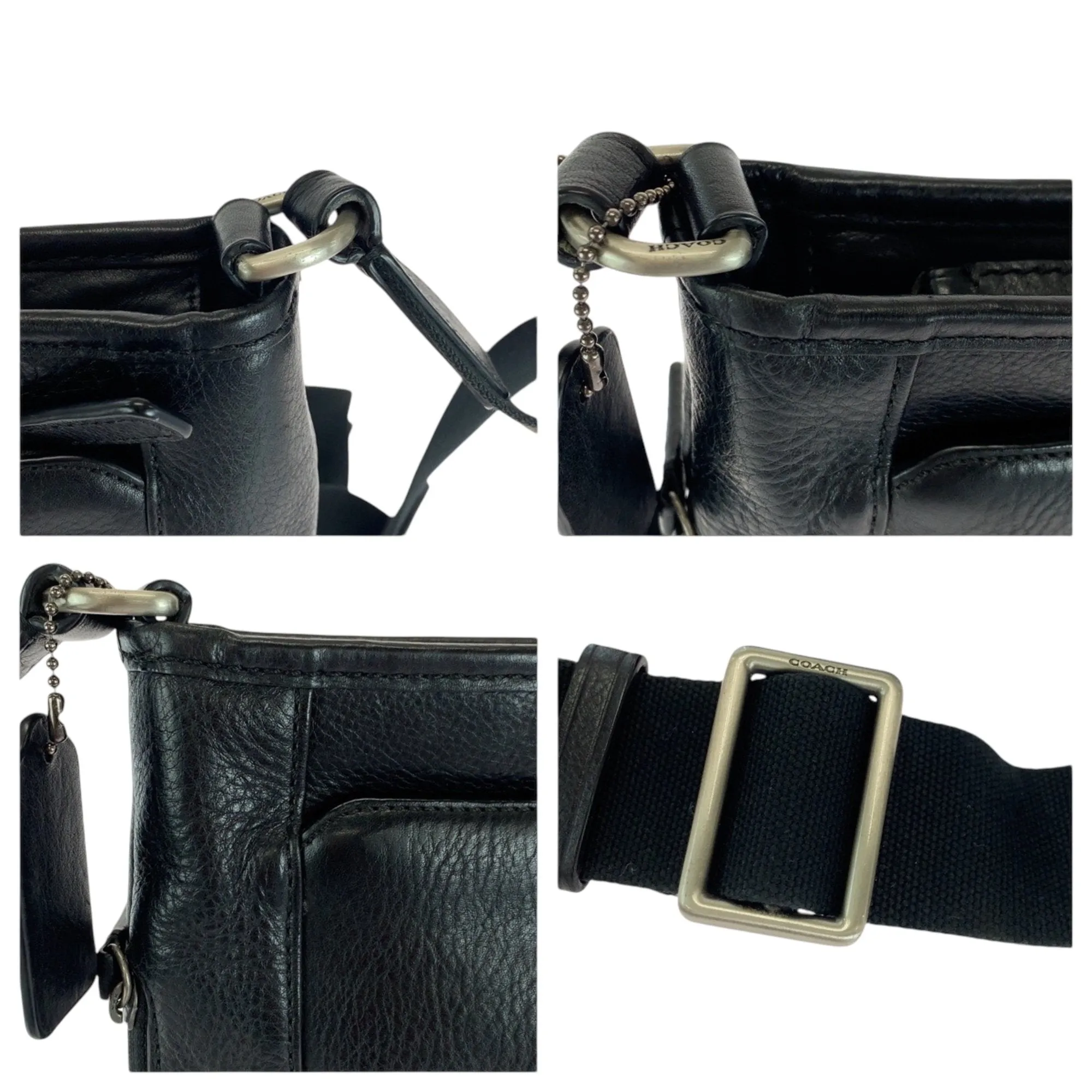 Coach Leather Pochette Shoulder Bag (Pre-Owned)