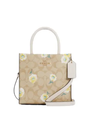 Coach Mini Cally Crossbody In Signature Canvas With Daisy Print
