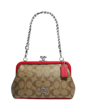 Coach Nora Kisslock Crossbody In Signature Canvas