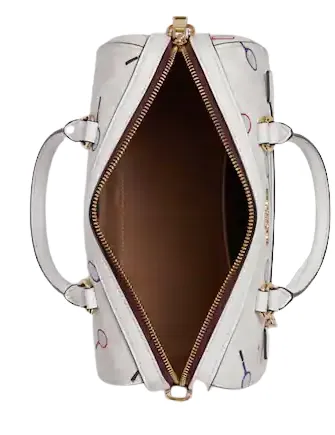 Coach Rowan Satchel In Signature Canvas With Racquet Print