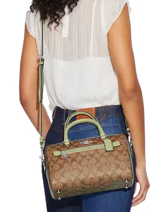 Coach Rowan Satchel In Signature Canvas