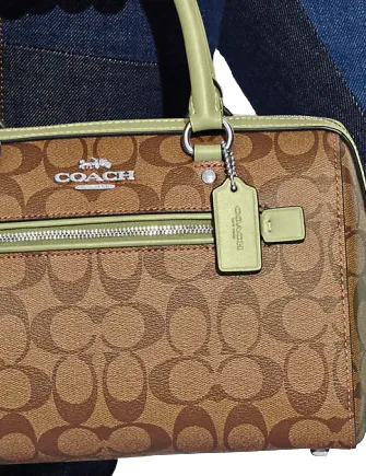 Coach Rowan Satchel In Signature Canvas