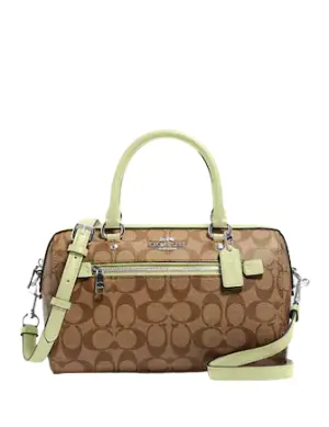 Coach Rowan Satchel In Signature Canvas
