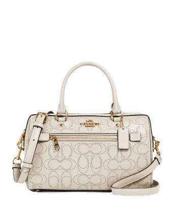 Coach Rowan Satchel In Signature Leather