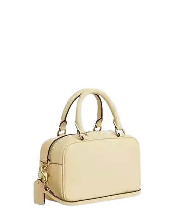 Coach Satchel Crossbody Bag With Floral Applique