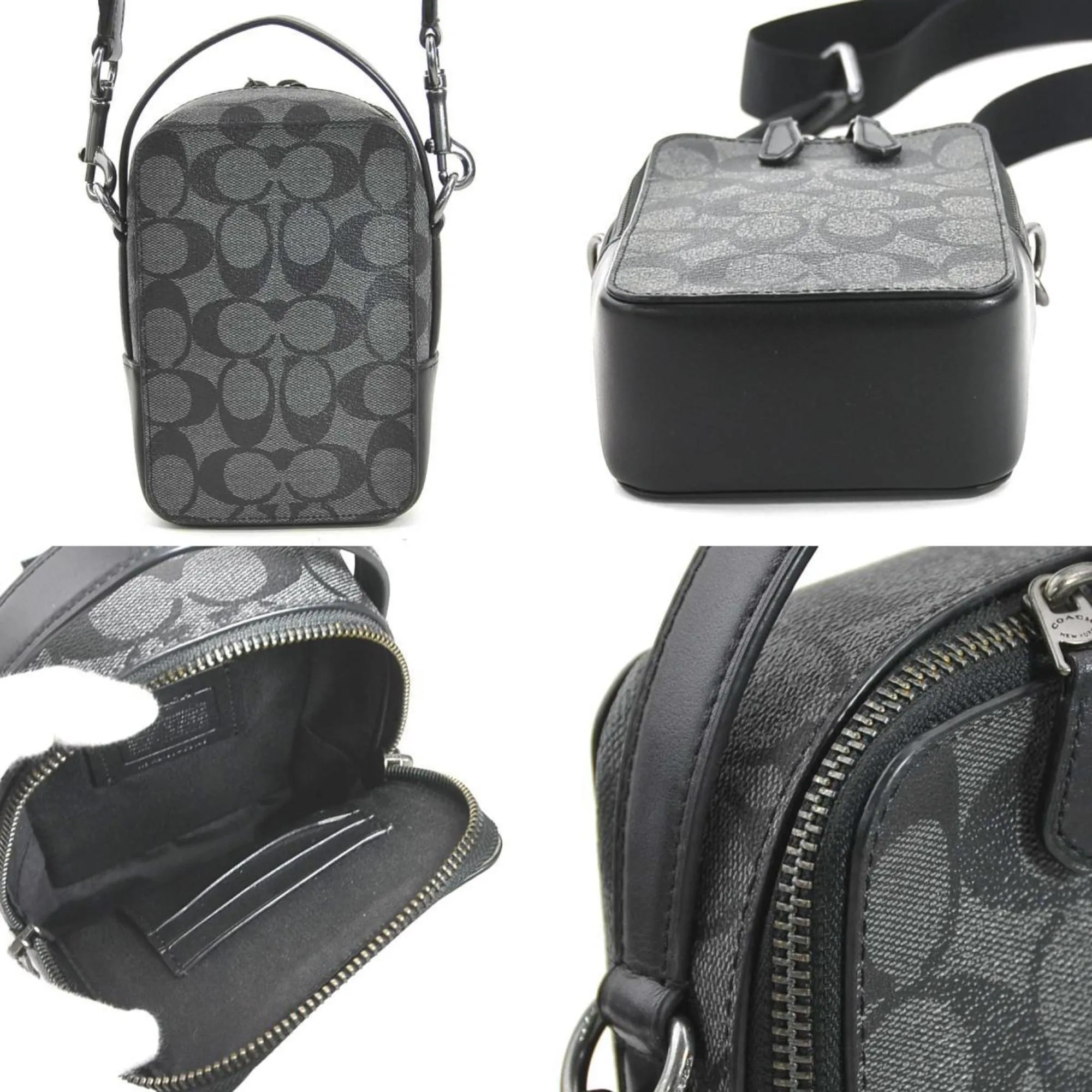Coach Signature Leather Shoulder Bag (Pre-Owned)