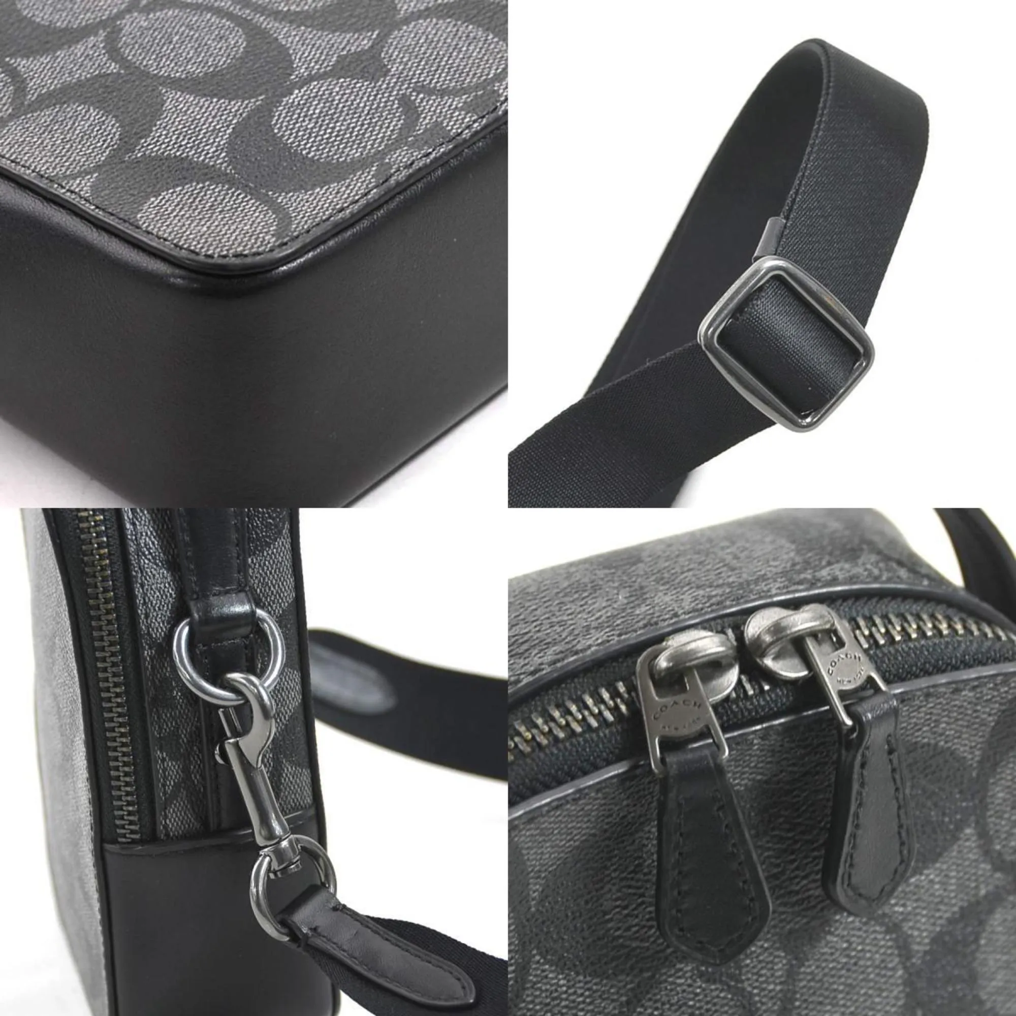 Coach Signature Leather Shoulder Bag (Pre-Owned)