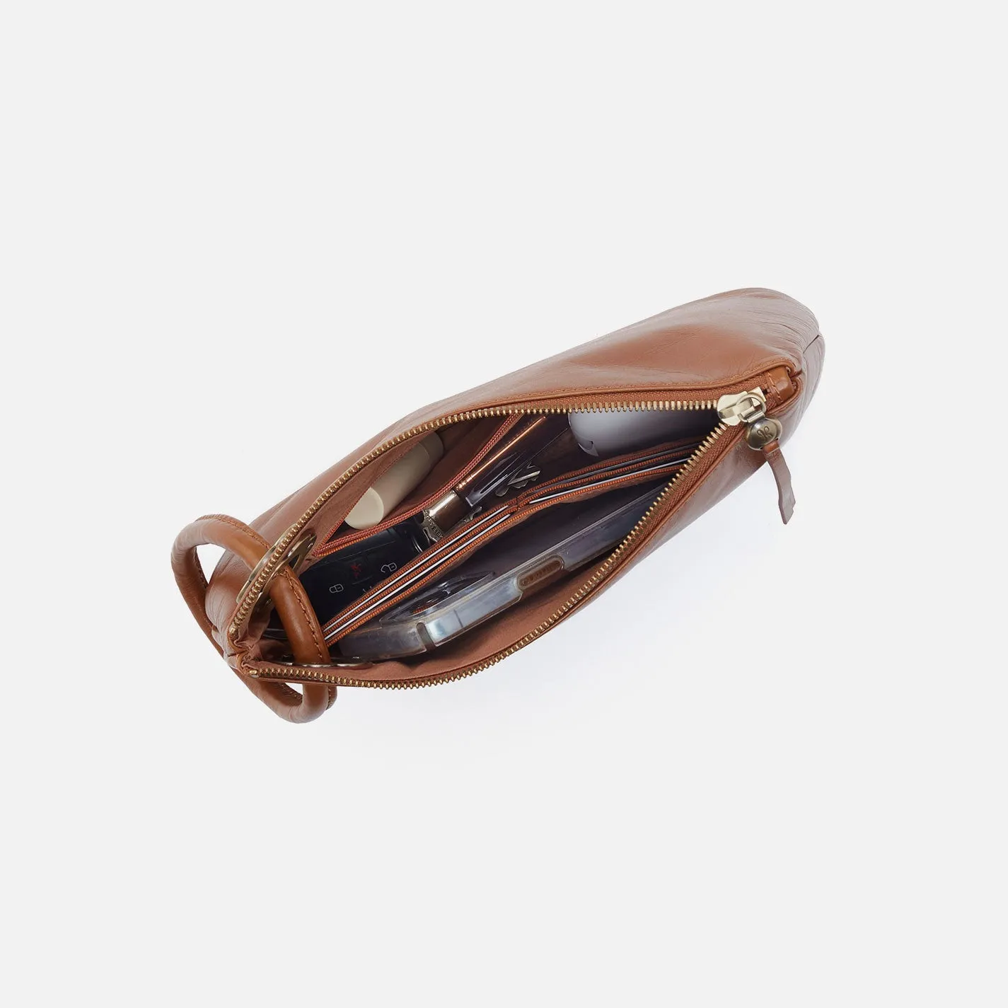 Daisy Daze Large Wristlet In Polished Leather - Lily