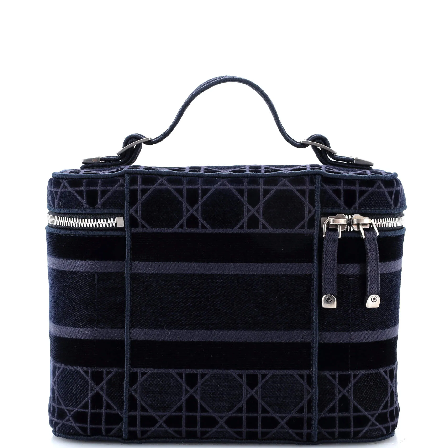 DiorTravel Vanity Case Cannage Embroidered Velvet