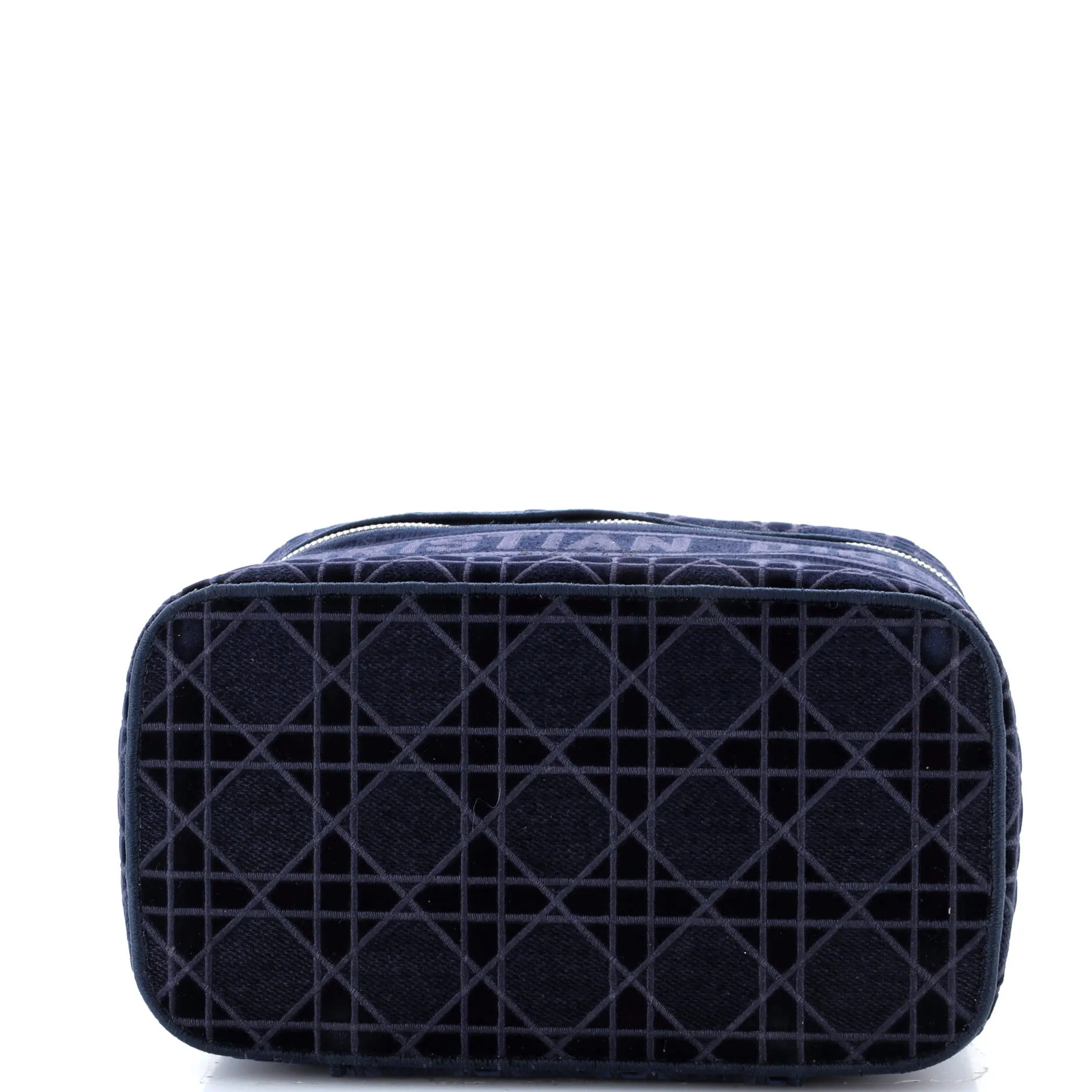 DiorTravel Vanity Case Cannage Embroidered Velvet